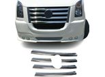 Modanature Griglia Radiatore Modanature Griglia Per Vw Crafter 2006-2012 Acciaio Inox Argento 5 Pezzi