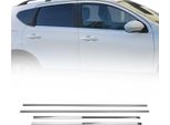 Modanature Per Finestre Per Nissan Qashqai J10 2006-2014 In Acciaio Inox Cromato 4Pcs