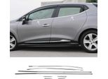 Modanature Per Finestrini Per Renault Clio Hatchback In Acciaio Inox Cromato 8Pz