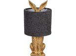 Clayre & Eef Lampada Da Tavolo Rabbit Ø 20X43 Cm Plastica Color Oro