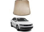 Tappetino Per Bagagliaio Vaschetta Per Vw Jetta 2010-2018 Gomma Tpe Beige