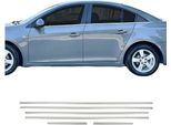 Modanature Per Finestrini Per Chevrolet Cruze Limo 2009-2016 In Acciaio Inox Cromato 6X