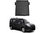 Rivestimento Del Bagagliaio Per Fiat Doblo 2010-2021 In Gomma Tpe Nero