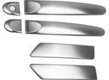 Maniglia Della Porta Cromata Per Nissan Juke 2010-2019 Argento Spazzolato 4Pcs