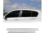 Modanature Per Finestrini Per Bmw Serie 1 F20 2011-2019 In Acciaio Inox Cromato 4 Pz