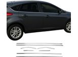 Modanature Per Finestre Per Ford Focus Hatchback 2011-2015 5 Porte Cromo 8Pcs