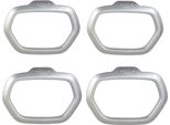 Cornice Altoparlante Per Jeep Renegade 2014-2024 Cromo Abs Argento 4 Pezzi