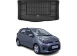 Omac Rivestimento Del Bagagliaio In Gomma Per Kia Picanto 2017-2025 Rivestimento Del Bagagliaio In Tpe Nero