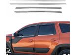 Modanature Per Finestrini Per Dacia Duster 2018-2021 Acciaio Inox Cromo 4Pz