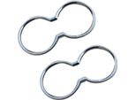Portabicchieri Telaio Portabicchieri Per Hyundai Veloster 2011-2017 Cromo Argento 2Pcs