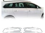 Modanature Per Finestrini Per Opel Astra J Estate 2010-2015 Acciaio Inox Cromato 12X