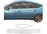 Modanature Per Finestre Per Toyota Prius+ 2012-2020 In Acciaio Inox Cromato 8Pcs
