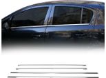 Modanature Per Finestre Per Opel Corsa D 2006-2015 In Acciaio Inox Cromato 4Pcs