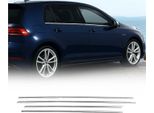 Modanature Per Finestrini Per Vw Golf 2008-2012 In Acciaio Inox Cromato 4Pz