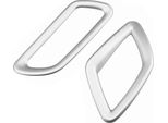 Telaio Di Ventilazione Per Jeep Renegade 2014-2024 Cromo Abs Argento 2 Pezzi