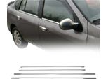 Modanature Per Finestre Per Renault Thalia 2008-2013 In Acciaio Inox Cromato 4Pcs