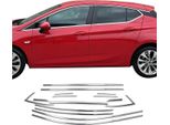 Modanature Per Finestrini Per Opel Astra K Hatchback In Acciaio Inox Cromo 16Pz