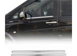 Modanature Per Finestre Per Mercedes Vito W639 2003-2014 In Acciaio Inox Cromato 2Pcs
