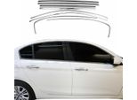 Modanature Per Finestrini Per Fiat Tipo 2015-2025 Acciaio Inox Cromo Scuro 8Pz