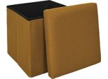 Howhomely Pouf Giallo Pouf 38 X 38 X 38 Cm Pouf