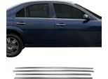 Modanature Per Finestrini Per Ford Mondeo Mk3 Limo 2000-2007 In Acciaio Inox Cromato 4X