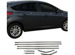 Modanature Per Finestre Per Ford Focus 2011-2018 In Acciaio Inox Scuro 8Pcs