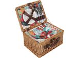 Howhomely Cestino Da Picnic Per 4 Persone Set Di Piatti Bicchieri Posate