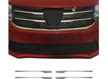 Modanature Griglia Radiatore Modanature Griglia Per Dacia Sandero 2012-2017 Acciaio Inox Argento 4X