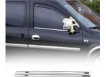Modanature Per Finestrini Per Opel Combo C 2001-2011 Acciaio Inox Cromo 2Pz
