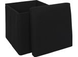 Howhomely Pouf Nero Pouf 38 X 38 X 38 Cm Pouf