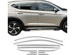 Modanature Per Finestre Per Hyundai Tucson 2015-2020 In Acciaio Inox Cromo 10Pcs
