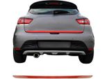 Modanatura Bagagliaio Modanatura Portellone Posteriore Per Renault Clio 2012-2019 Acciaio Inox Rosso 1Pc