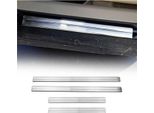 Finiture Soglia Porta Per Nissan Navara 2005-2015 Acciaio Inox Argento 4Pcs