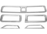 Griglia Di Ventilazione Telaio Di Copertura Per Skoda Rapid 2012-2017 Cromo Abs Argento 5Pcs
