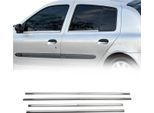 Modanature Per Finestre Per Renault Clio 1998-2005 In Acciaio Inox Cromato 4Pcs
