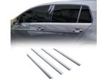 Modanature Per Finestrini Per Vw Golf 2012-2019 In Acciaio Inox Spazzolato Cromato 4 Pezzi