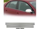 Modanature Per Finestre Per Vw Jetta 2010-2018 In Acciaio Inox Scuro 6Pcs