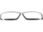 Modanature Fari Coprifaro Per Vw Caddy 2003-2010 Acciaio Inox 2Pz