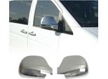 Calotte Specchietti Coprispecchietto Per Mercedes Vito W639 2003-2010 Acciaio Inox Argento