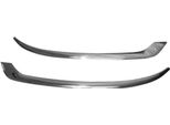 Modanature Fari Malocchio Per Vw Caddy 2010-2015 Acciaio Inox Argento 2Pcs