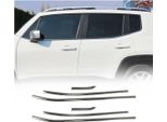 Modanature Per Finestrini Per Jeep Renegade 2014-2019 In Acciaio Inox Scuro 6 Pz