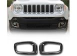 Cornice Fendinebbia Per Jeep Renegade 2014-2019 Cromo Scuro 2X