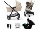Kinderkraft Passeggino Combinato 3In1 Nuovo Beige Sabbia + Visone Pro