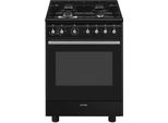 Smeg Concert CX61GMBL Küchenherd Freistehender Herd Elektro Gaskochfeld Schwarz A