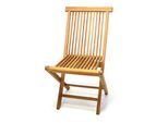 Vcm Gartenstuhl Teak Holz Klappbar Massiv Holzstuhl Balkonstuhl Behandelt MaßE B. 46X H. 89X T. 62Cm