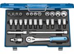 Gedore D 19 IMU-10 Set Di Chiavi A Bussola 1/2", 27 Pezzi, Profilo Ud, 10-30 Mm, 6140090"