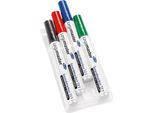 Legamaster 7-110094 Boardmarker Tz 1 - 4Er Etui, NachfüLlbar, 1,5 - 3 Mm, 4 Farben
