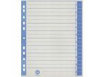 9541104100 TrennbläTter - A4 ÜBerbreite, Blau, Farbiger Rahmendruck, 100 StüCk