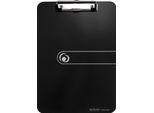 Herlitz Klemmbrett Easy Orga To Go, Din A4, Schwarz Opak