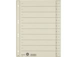 Divisorio Leitz 16580085 A4 230G Cartone Grigio 100 Pezzi/Confezione.